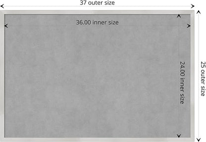 Amanti Art Silver Framed Magnetic Board 25x37 Large Vision Board - Image 4