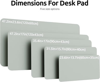 YSAGi Leather Desk Pad Protector, Office Desk Mat, Large Mouse Pad, Non-Slip PU - Image 4