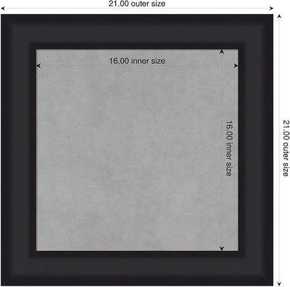 Amanti Art Black Framed Magnetic Board 21x21 Small Vision Board - Image 2