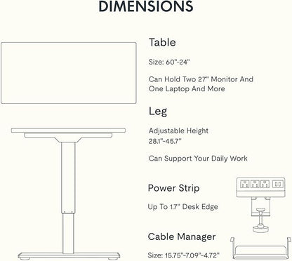 FLEXISPOT EN2 Whole-Piece Standing Desk - Image 6
