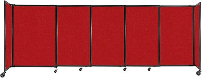 Versare Straightwall Sliding Portable Wall Partition | Freestanding Office by VERSARE