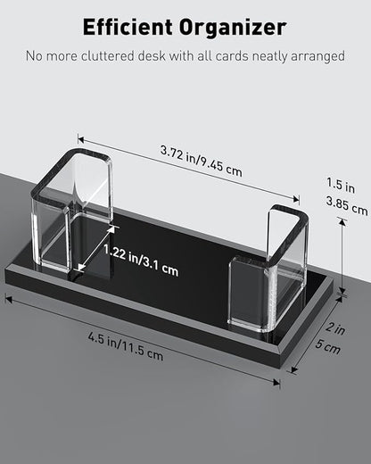 Uniclife 2 Pack Acrylic Business Card Holder - Image 6