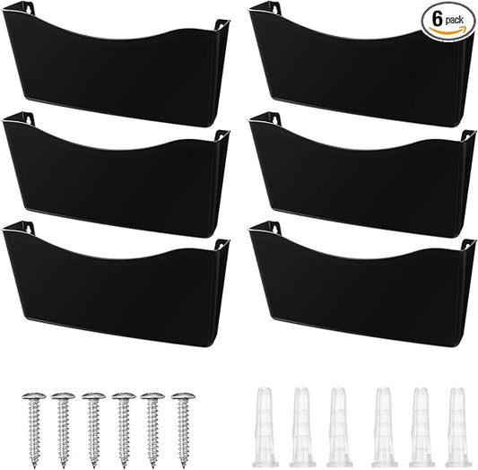 Colarr 6 Pcs Expandable Pocket Wall File Set Plastic Wall Mountable Space by Colarr