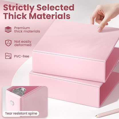 SUNEE 3 Ring Binder 3 Inch 1 Pack - Image 4