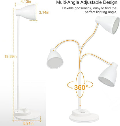 BOHON LED Desk Lamp with USB Charging Port, 3 Color Modes Dimmable Reading Lamp - Image 5