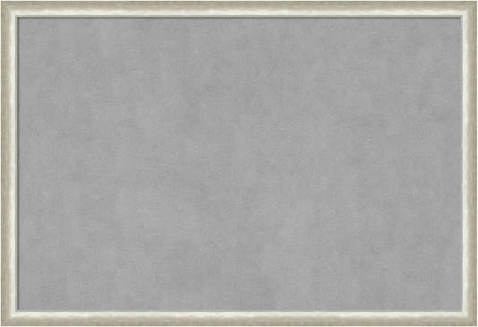 Amanti Art Silver Framed Magnetic Board 26x38 Large Vision Board by AmantiArt