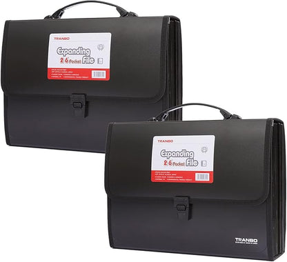2 Pack 25 Pockets Letter Size/A4 Accordion File Organizer by TRANBOTrustBest