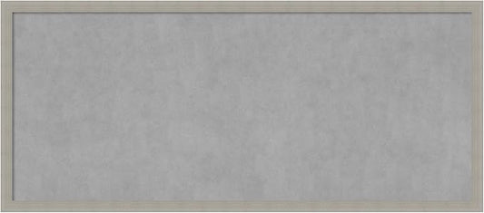 Amanti Art Grey Framed Magnetic Board 22x50 Oversize Vision Board by AmantiArt