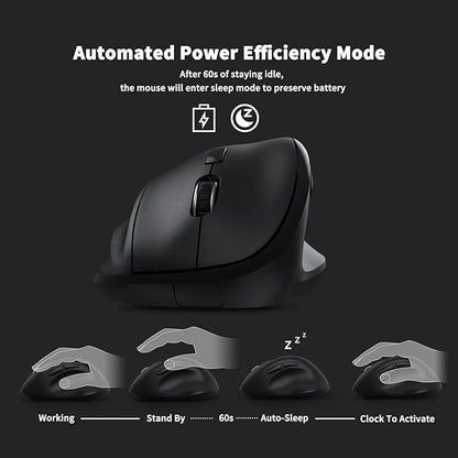 Ergonomic Wireless Mouse with USB Receiver - Image 2