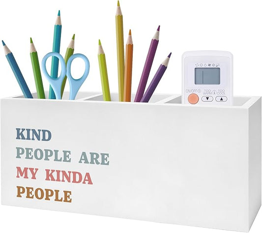Exqcom Kind People Are My Kinda People Pen Pencil Holder, Teacher Appreciation by Exqcom