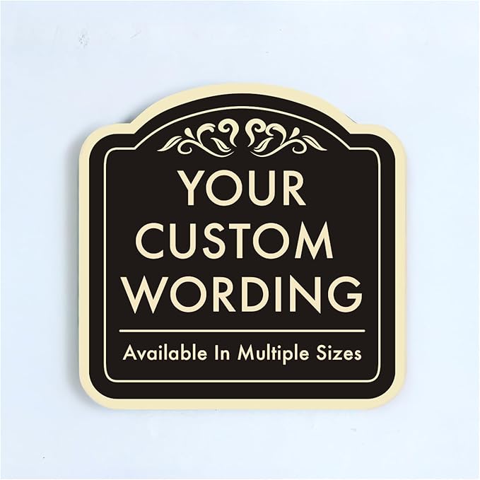 Custom Decorative Outdoor Metal Signs, Personalized Aluminum Signs, Waterproof by SpeedyOrders
