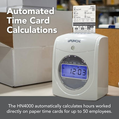 uPunch HN2500 Calculating Time Clock Bundle - Image 5