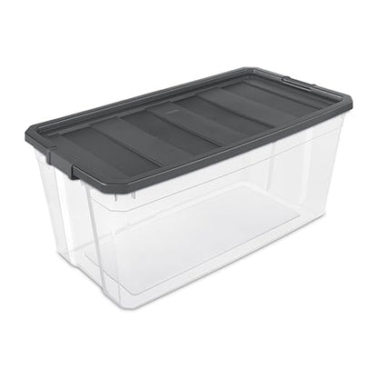 Sterilite 9-Pack Modular Stacker Box, Durable Clear Plastic Storage Bins - Image 2