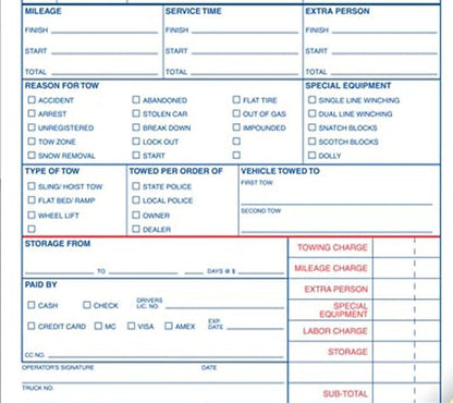 5Forms Towing Service Order Books - Image 3
