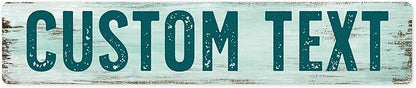 Custom Sign, Custom Street Sign, 11 Font Colors, 13 Font Styles, 4 Hole Options by MySignCenter