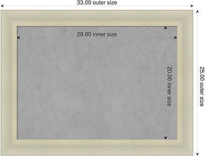 Amanti Art Silver Framed Magnetic Board 25x33 Medium Vision Board - Image 2