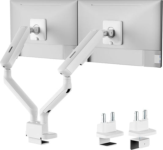 monTEK Dual Monitor Arm, Mechanical Spring Monitor Arm by monTEK