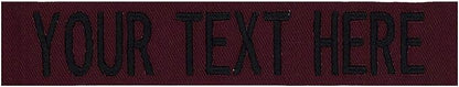 Custom Uniform Name Tapes Solid Colors. Made in The U.S.A. Ships Under 24 by NORTHERNSAFARI