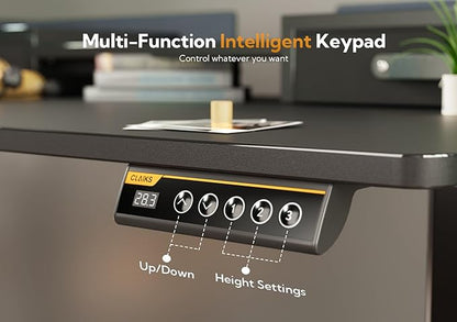 Claiks Standing Desk with Drawers, Stand Up Electric Standing Desk Adjustable - Image 8
