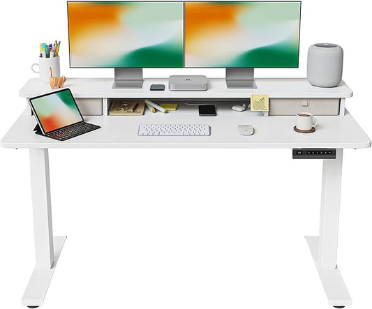 FEZIBO 55 x 24 Inch Height Adjustable Electric Standing Desk by FEZIBO