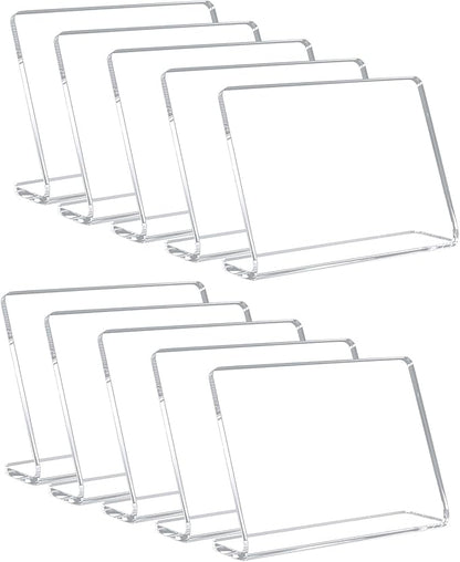 10 Pack Acrylic Mini Chalkboard Signs by AITEE
