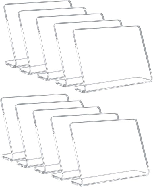 10 Pack Acrylic Mini Chalkboard Signs by AITEE