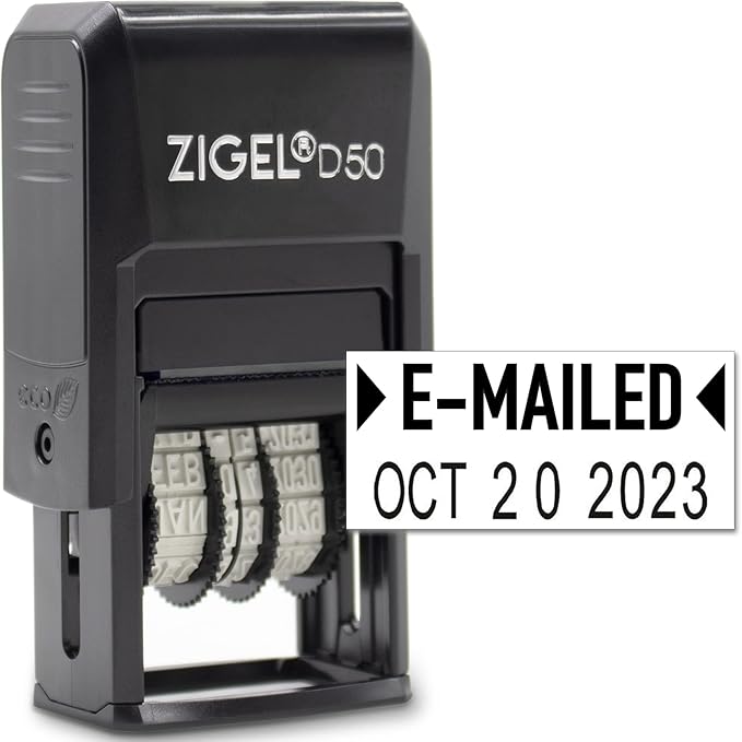 ZIGEL D50 Date Stamp with E-MAILED by ZIGEL