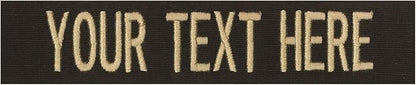 Northern Safari Custom Uniform Name Tapes Solid Colors. Dark Brown Fabric by NORTHERNSAFARI
