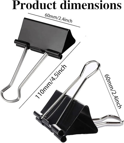 Extra Large Binder Clips 2.4 Inch, Large Binder Clips Big Paper Clips Clamps - Image 4