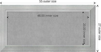 Amanti Art Silver Framed Magnetic Board 27x55 Oversize Vision Board - Image 4