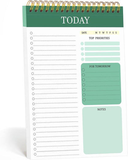 to Do List Notepad with 60 Tear Off Sheets, 6.7 x 9.8" to Do List Notebook by Thboxes