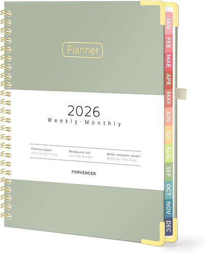 Forvencer 2026 Planner, Hardcover Calendar Planner Weekly and Monthly, Jan 2026 by Forvencer