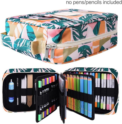 qianshan Pencil Case Holder Slot - Holds 202 Colored Pencils or 136 Gel Pens - Image 2