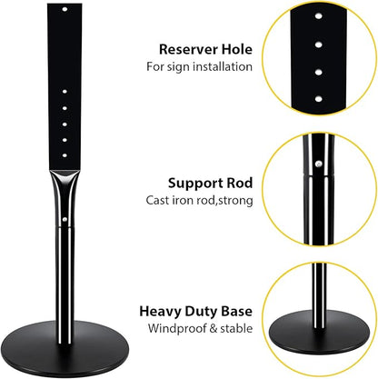 INNOVSIGN Heavy Duty Cast Iron Sign Post - Image 3