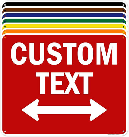 Custom Arrow, Custom Directional Sign, Two way Arrow, 24x30 Inches, 55 mil by MySignCenter