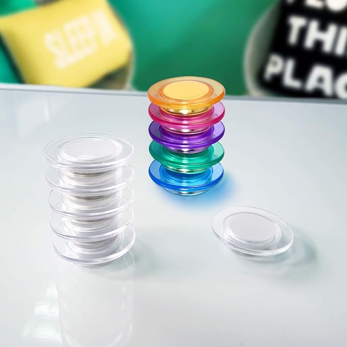 Glass Whiteboard Magnets Round Refrigerator Magnets Dry Erase Board Fridge Rare - Image 4