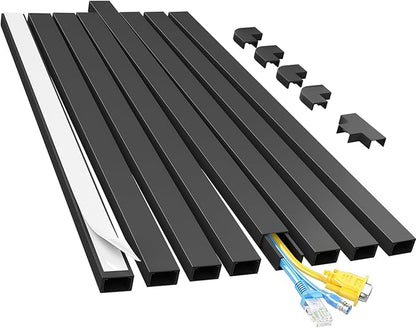 Yecaye Cord Hider, 113in Medium Cord Covers by Yecaye