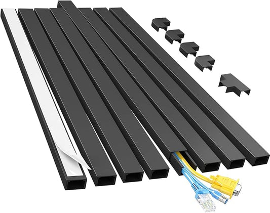 Yecaye Cord Hider, 113in Medium Cord Covers by Yecaye
