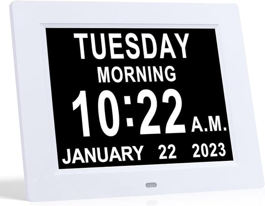 TMC 8 Inch Digital Dementia Clock by TMC