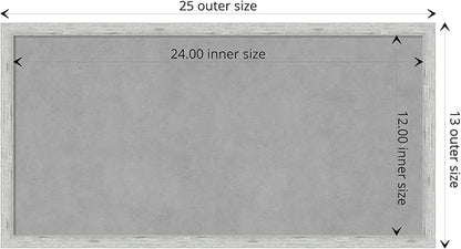 Amanti Art Silver Framed Magnetic Board 13x25 Small Vision Board - Image 4