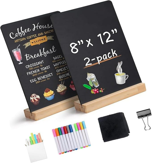 Double-Sided 8x12Inch Chalkboard by Unknown
