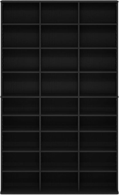 Furinno Jaya DVD Shelf, 24-Shelf Wide CD Rack, Media Shelf - Image 6