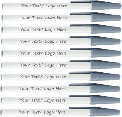 Personalized Stick Pens With your Custom Logo or Text-500 Pack Bulk-for by Sypen
