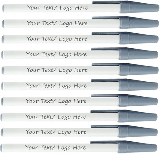 Personalized Stick Pens With your Custom Logo or Text-500 Pack Bulk-for by Sypen