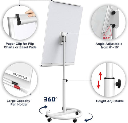 TSJ OFFICE Rolling Whiteboard Standing - Image 2