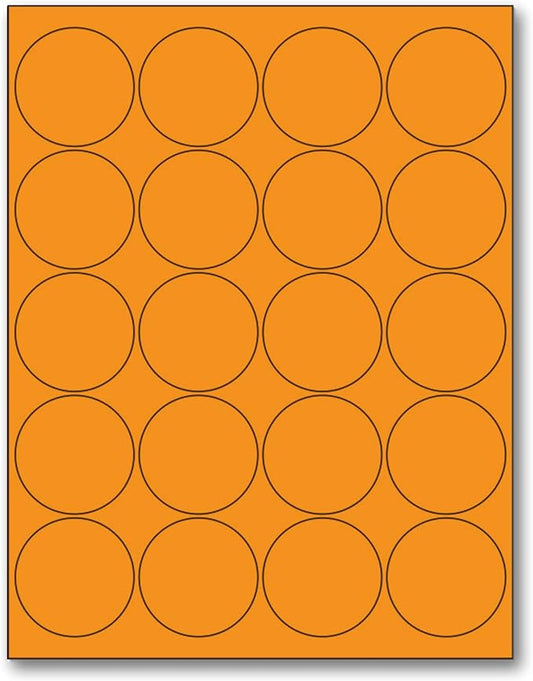 NextDayLabels - 8-1/2 x 11" Neon Color High Light Fluorescent Labels by NextDayLabels