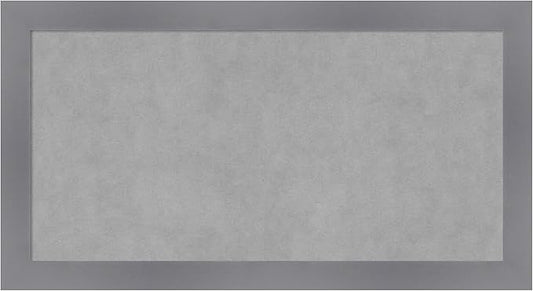 Amanti Art Grey Framed Magnetic Board 14x26 Small Vision Board by AmantiArt