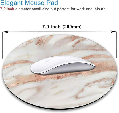 IMAYONDIA Round Mouse Pad, Non-Slip Rubber Base Mousepad - Image 2