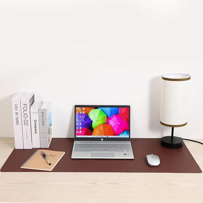 Wolaile PU Leather Desk Pad Blotter 27x13 inches, Non-Slip Base Waterproof - Image 6