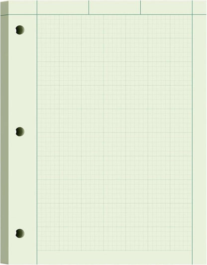 Engineering Paper 8.5 x 11, 100 Sheets Top Glue Binding Engineering Notebook by Aidunmis